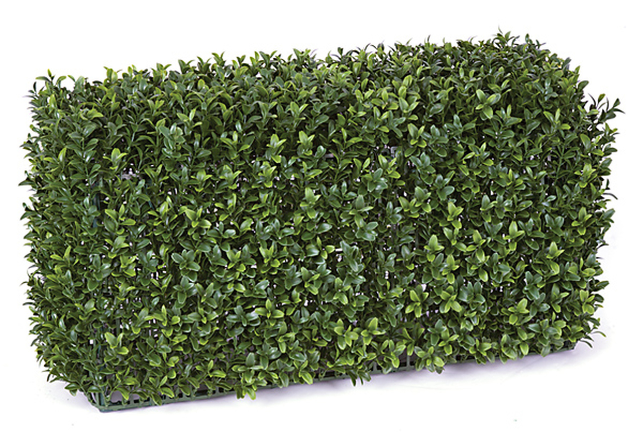 Artificial Outdoor Ultraviolet UV Boxwood Hedge 24L and 11W and 12H